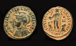 Licinius II, Helmeted Portrait, Rare 2!